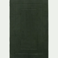 Tapis de bain en coton - vert cèdre 60x110cm