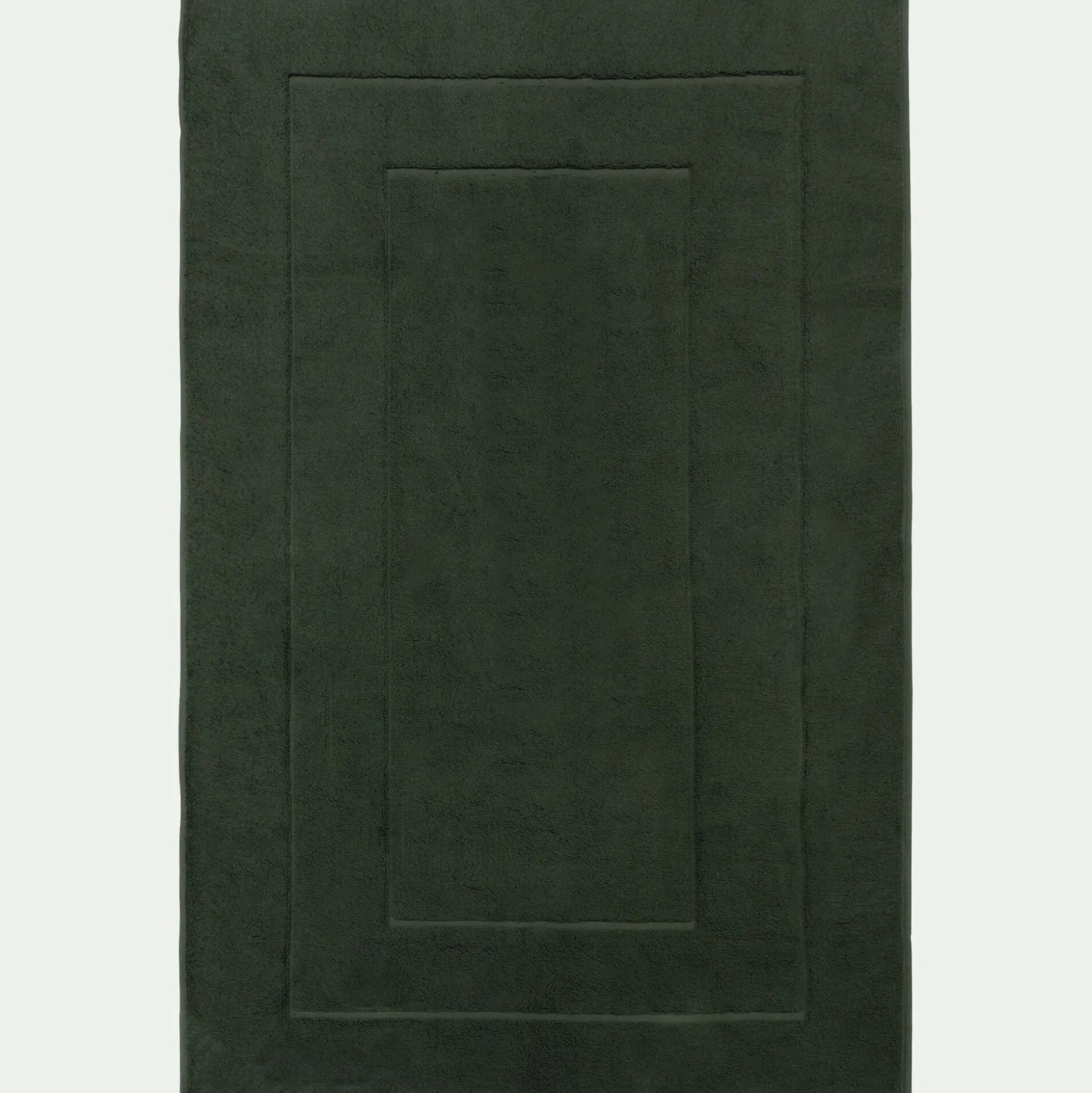 Tapis de bain en coton - vert cèdre 60x110cm