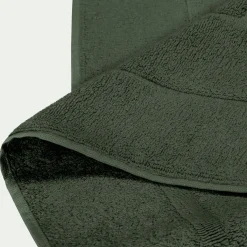 Tapis de bain en coton - vert cèdre 60x110cm