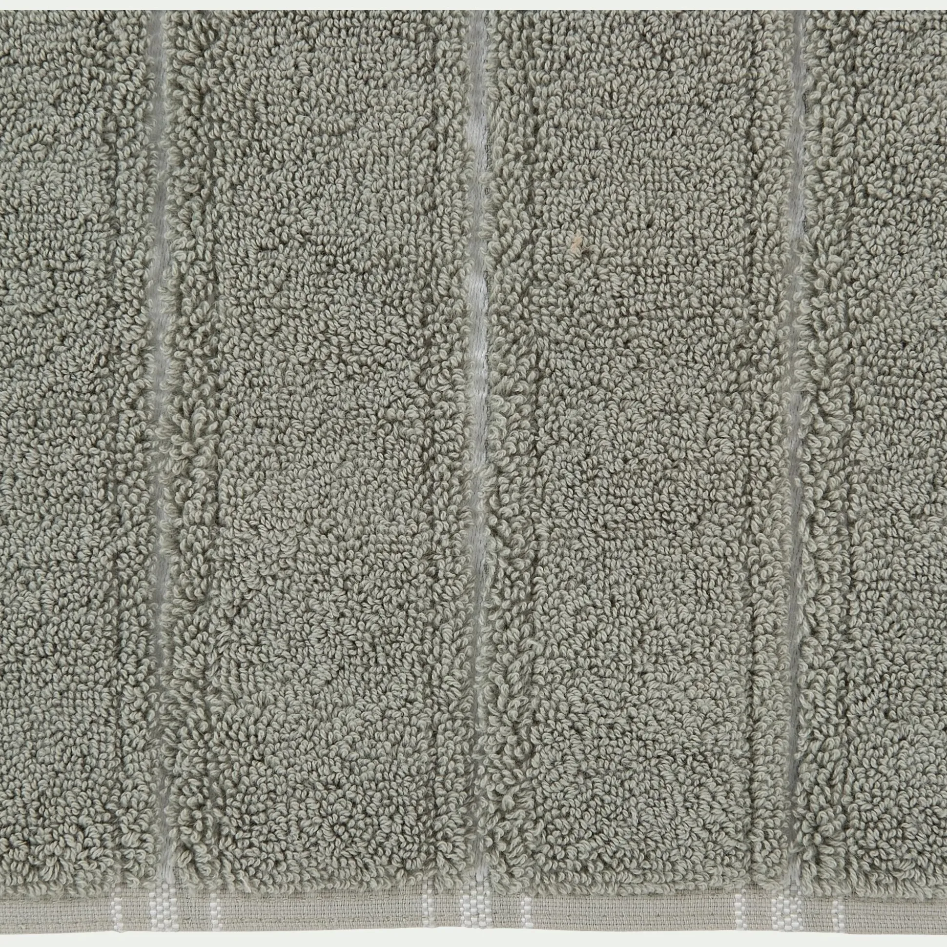Tapis de bain en coton - vert olivier 50x80 cm