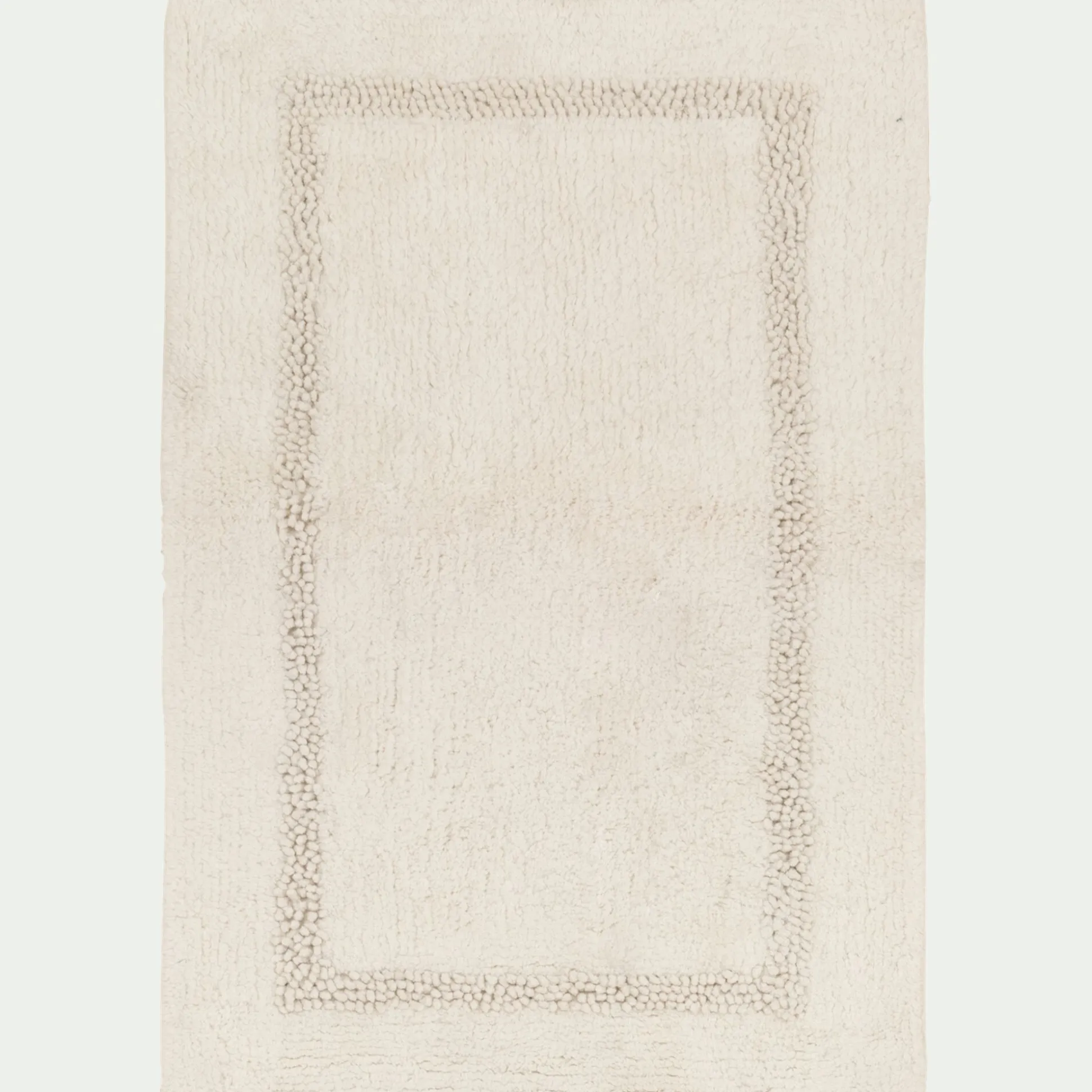 Tapis de bain en coton 50x80cm - blanc ventoux