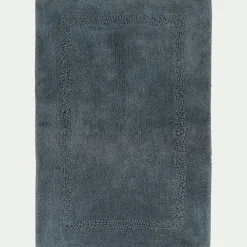 Tapis de bain en coton 50x80cm - bleu autan