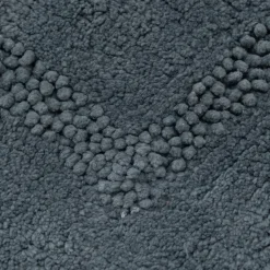 Tapis de bain en coton 50x80cm - bleu autan