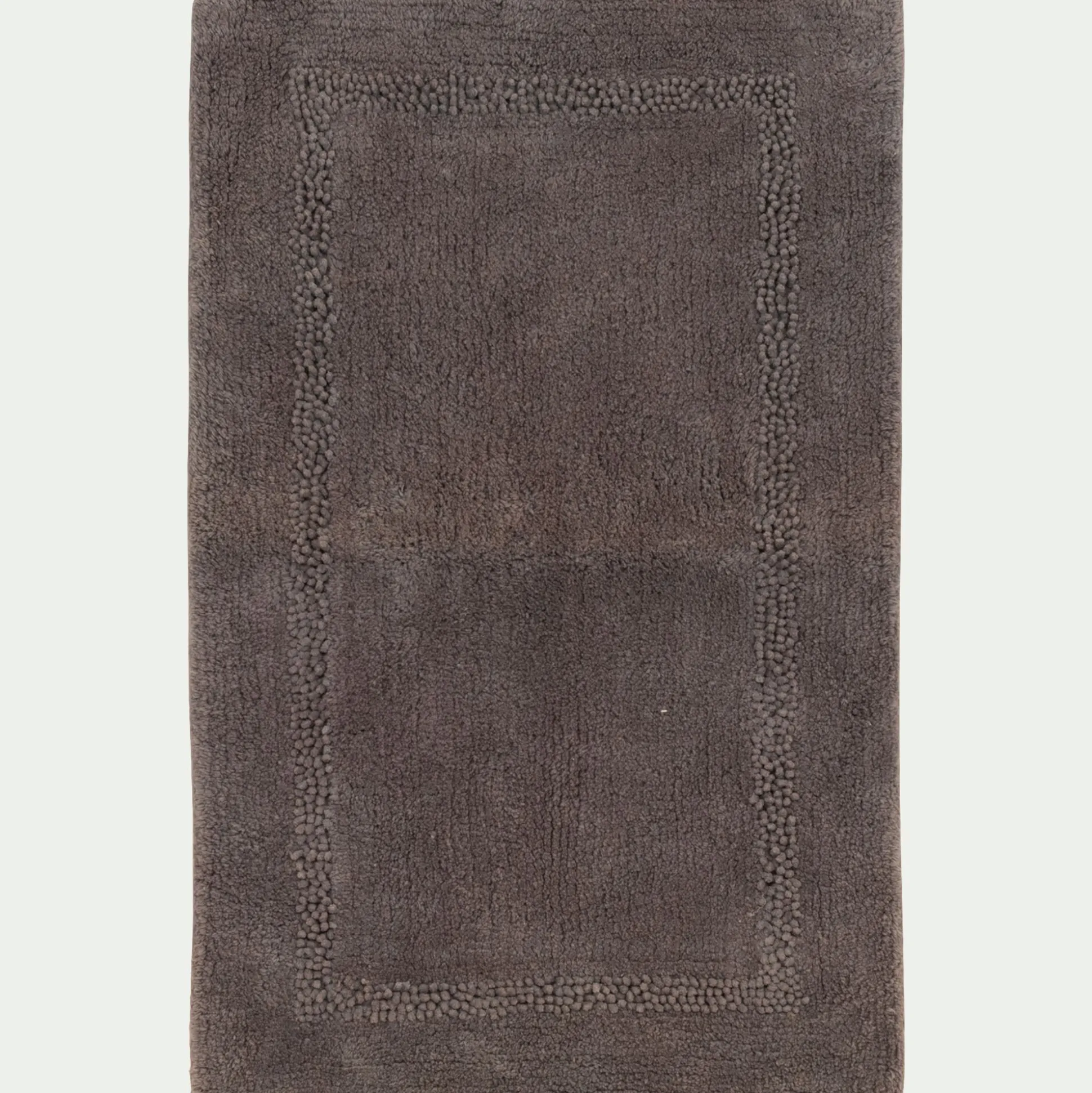 Tapis de bain en coton 50x80cm - gris restanque