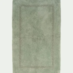 Tapis de bain en coton 50x80cm - vert olivier