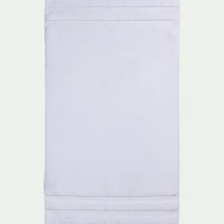 Tapis de bain qualité hôtelière en coton - blanc 50x80cm