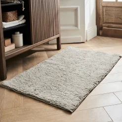 Tapis de bain rectangulaire grand modèle - beige alpilles 100x60cm