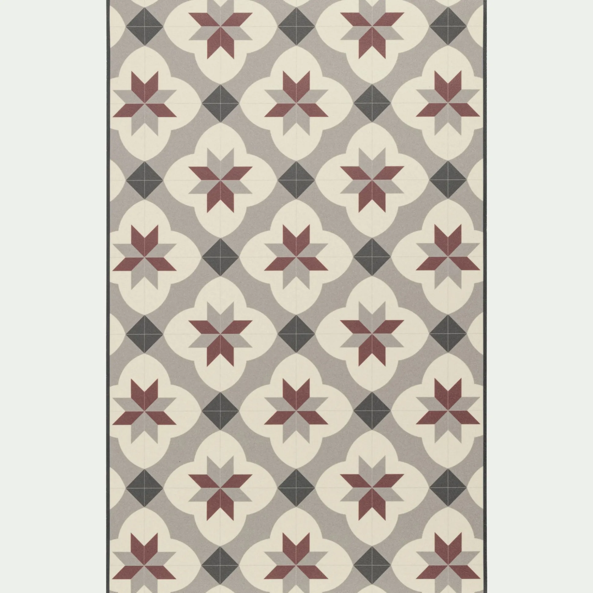 Tapis de cuisine anti-dérapant en vinyle - beige 50x80cm