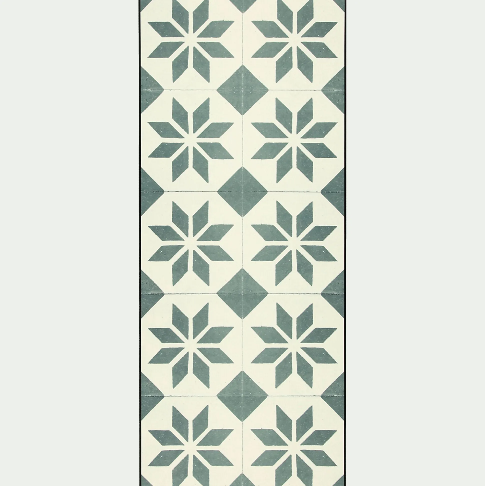 Tapis de cuisine carreaux de ciment en vinyle 50x120cm