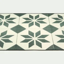 Tapis de cuisine carreaux de ciment en vinyle 50x120cm