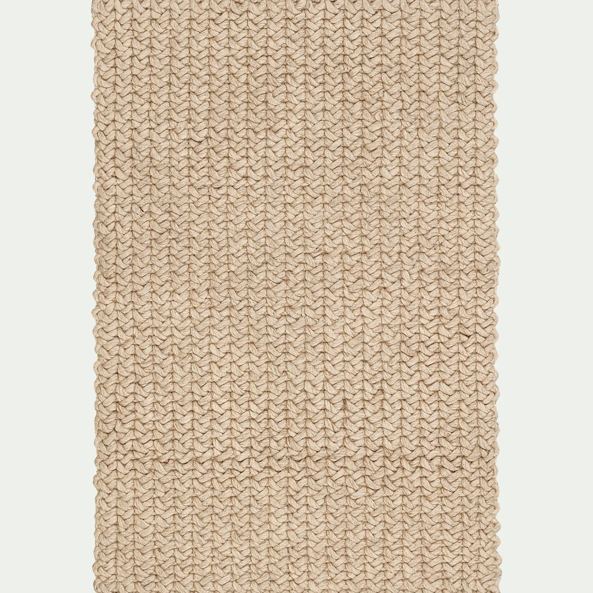Tapis en laine et coton - beige 60x90cm