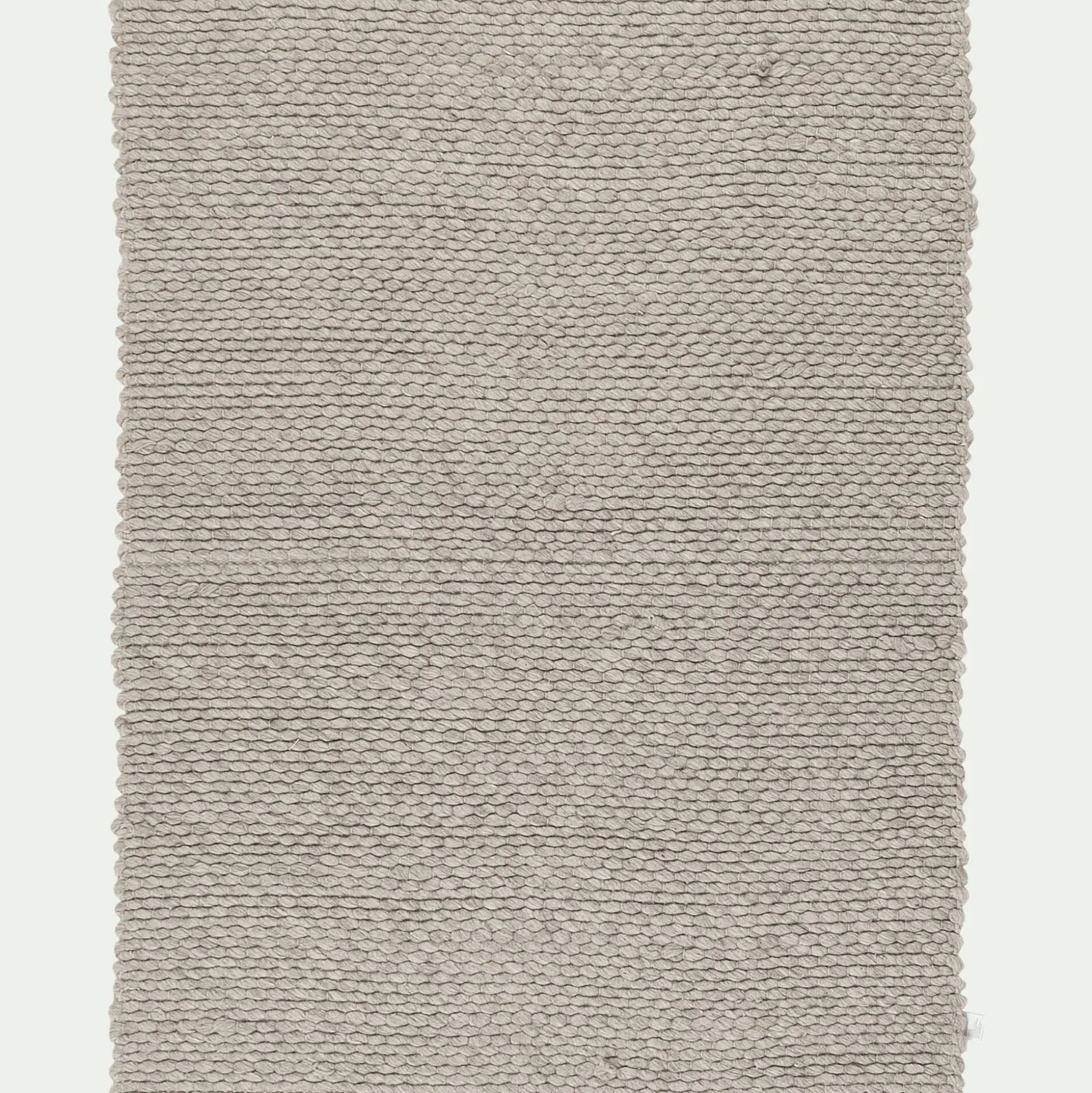 Tapis en laine et coton - gris clair 120x170cm