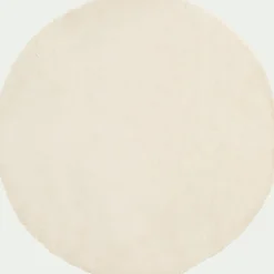 Tapis imitation fourrure - beige D120cm