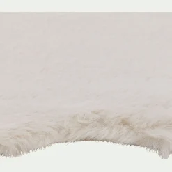 Tapis imitation fourrure - beige 60x90cm