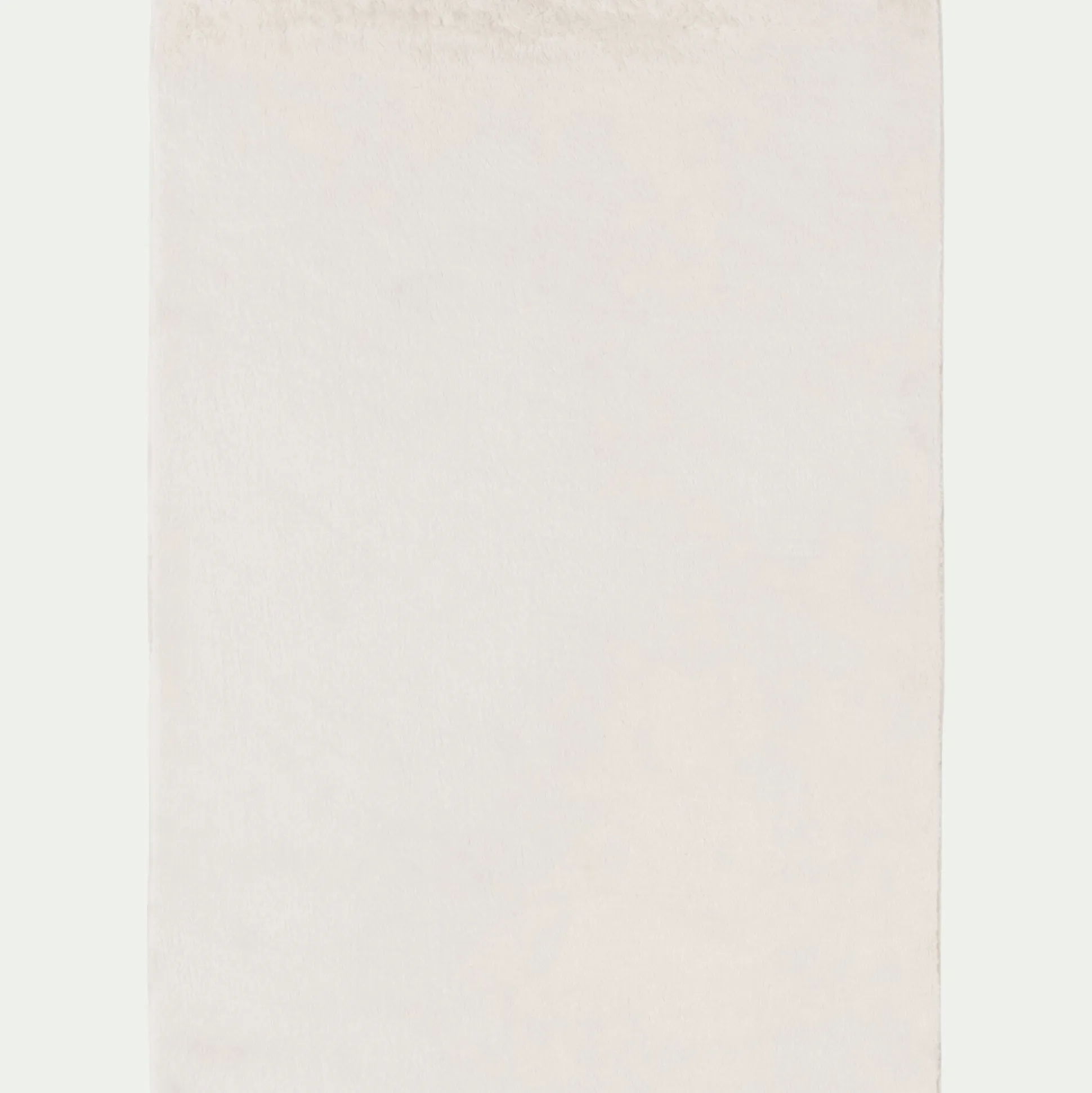 Tapis imitation fourrure - blanc ventoux 150x200cm