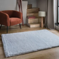 Tapis imitation fourrure - gris 120x160cm