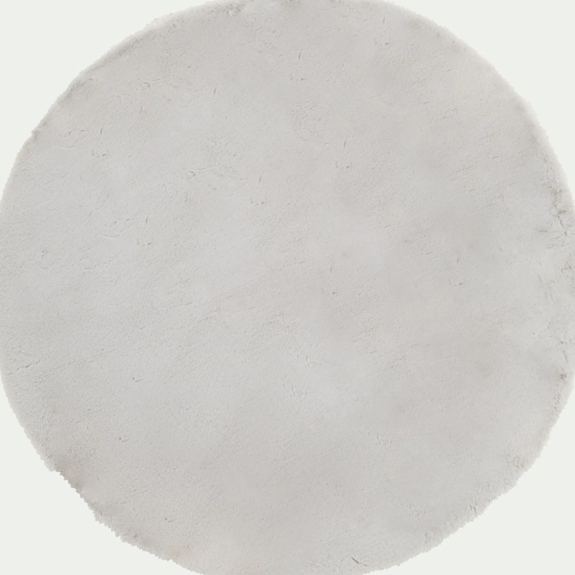 Tapis imitation fourrure - gris D120cm