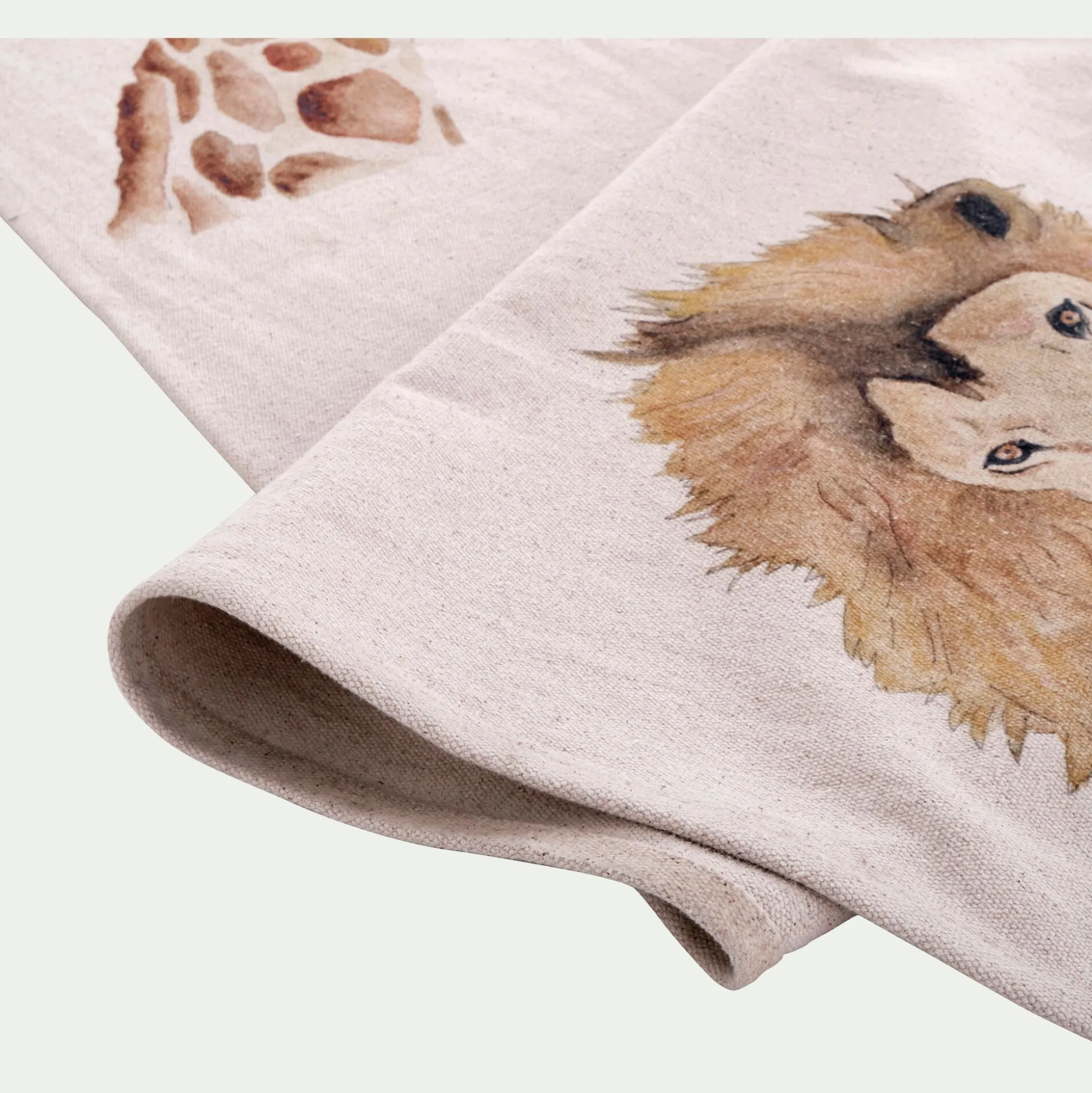 Tapis imprimé animalier 120x180cm - beige