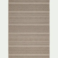 Tapis intérieur et extérieur à motifs - marron 120x170cm