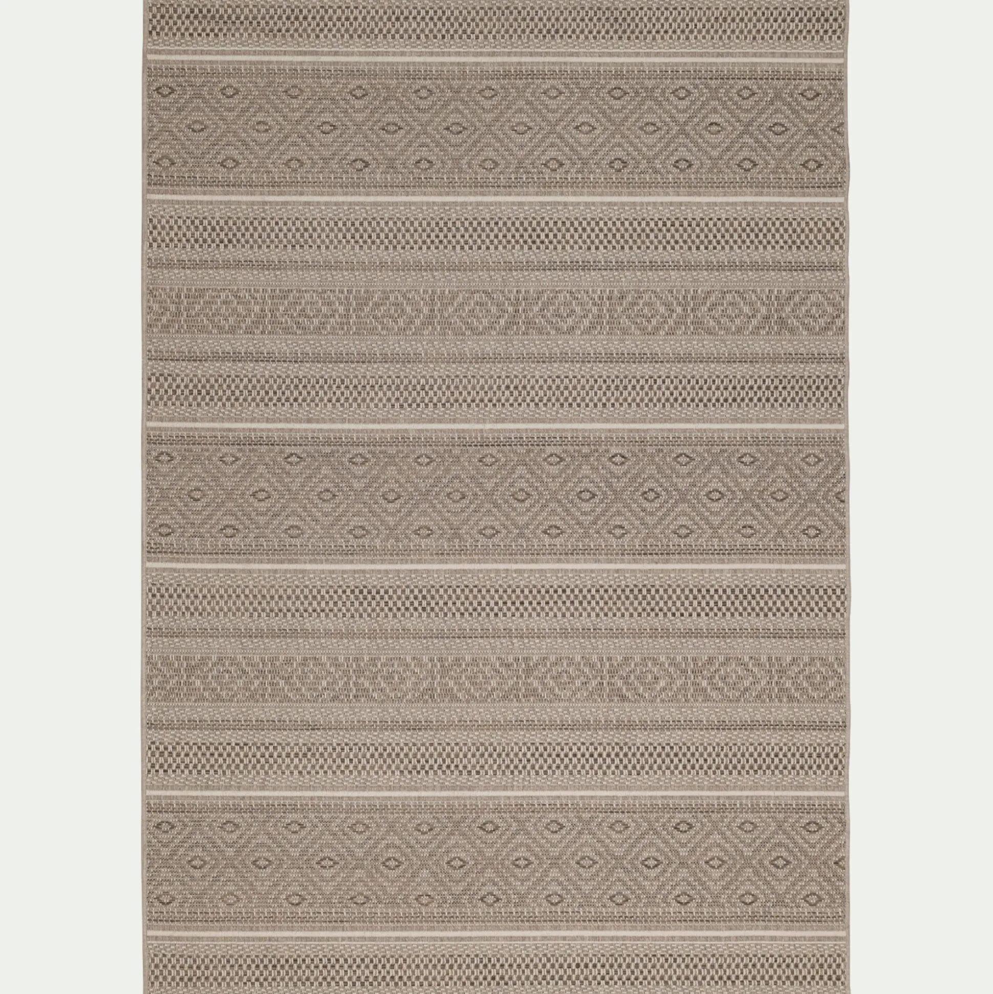Tapis intérieur et extérieur à motifs - marron 120x170cm