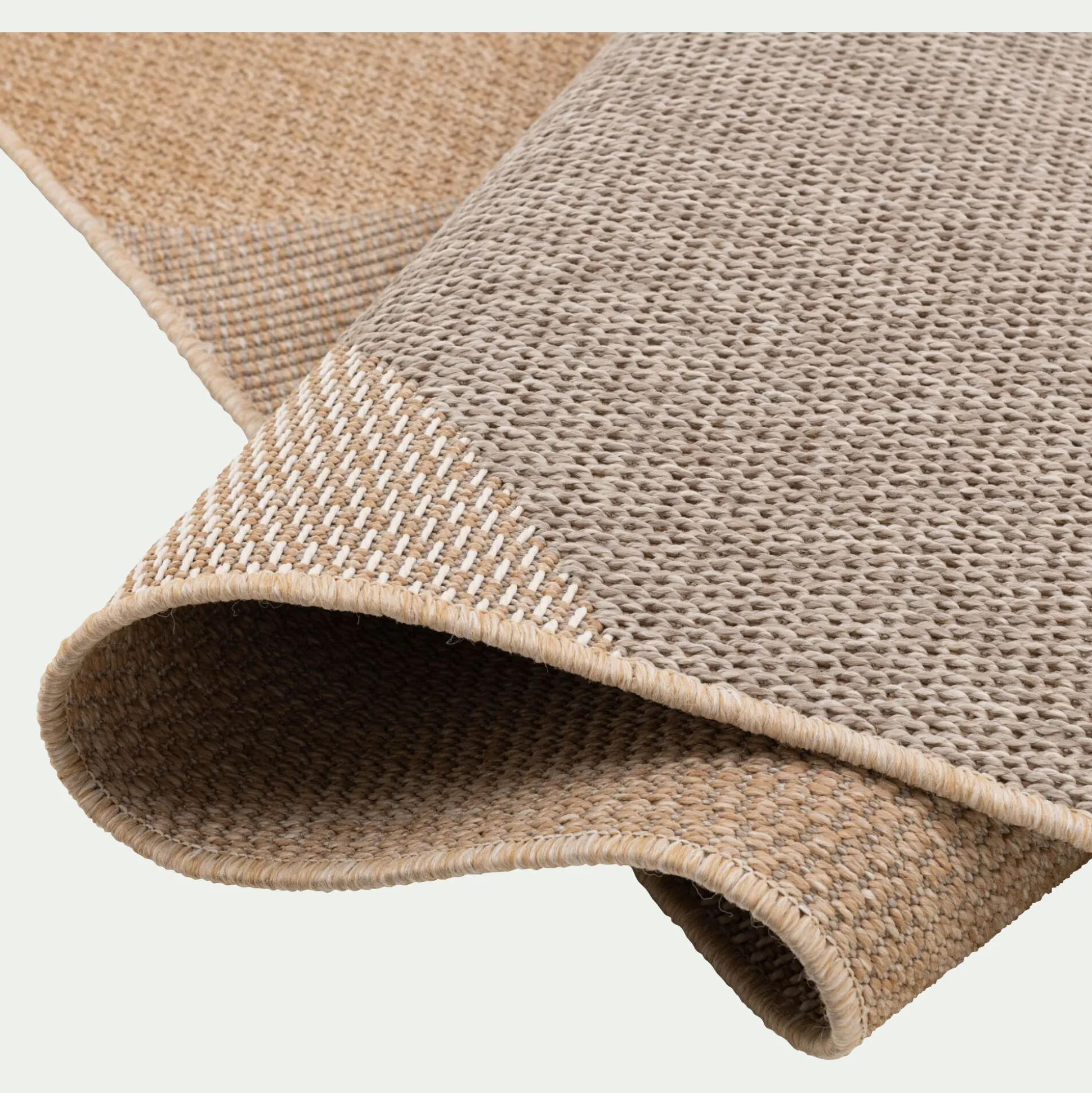 Tapis intérieur et extérieur à motifs abstraits 120x170cm - beige
