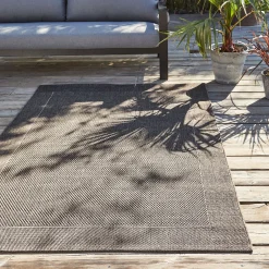 Tapis intérieur et extérieur 160x230cm - marron