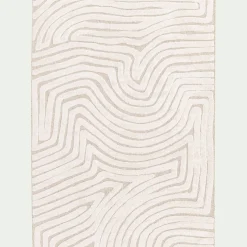 Tapis à motif organique 200x290cm - beige