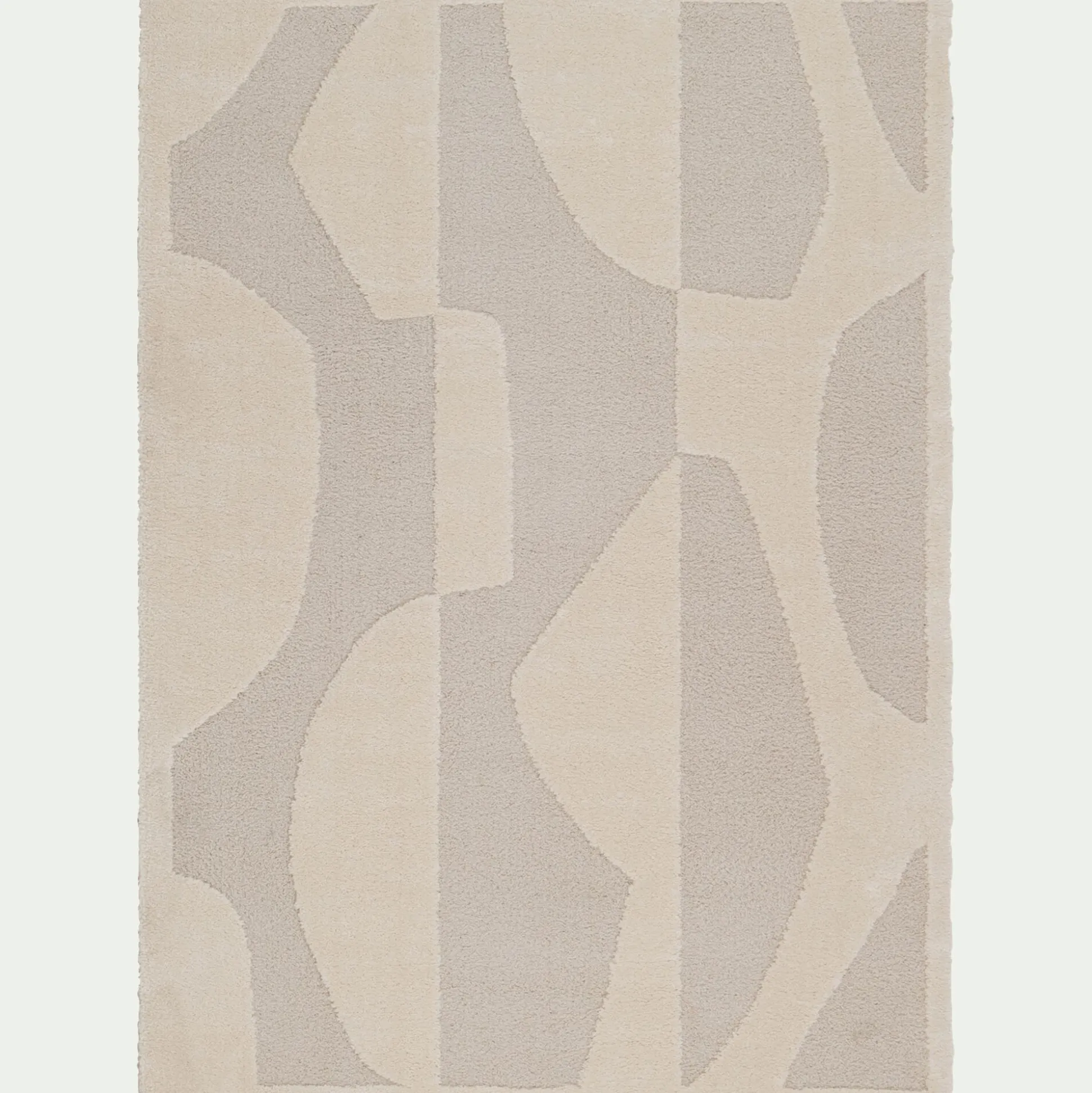Tapis à motifs abstraits - beige 120x170cm