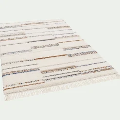 Tapis à motif strié 120x170cm - beige
