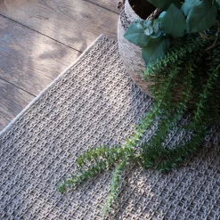 Tapis pour intérieur et extérieur - beige 140x67cm