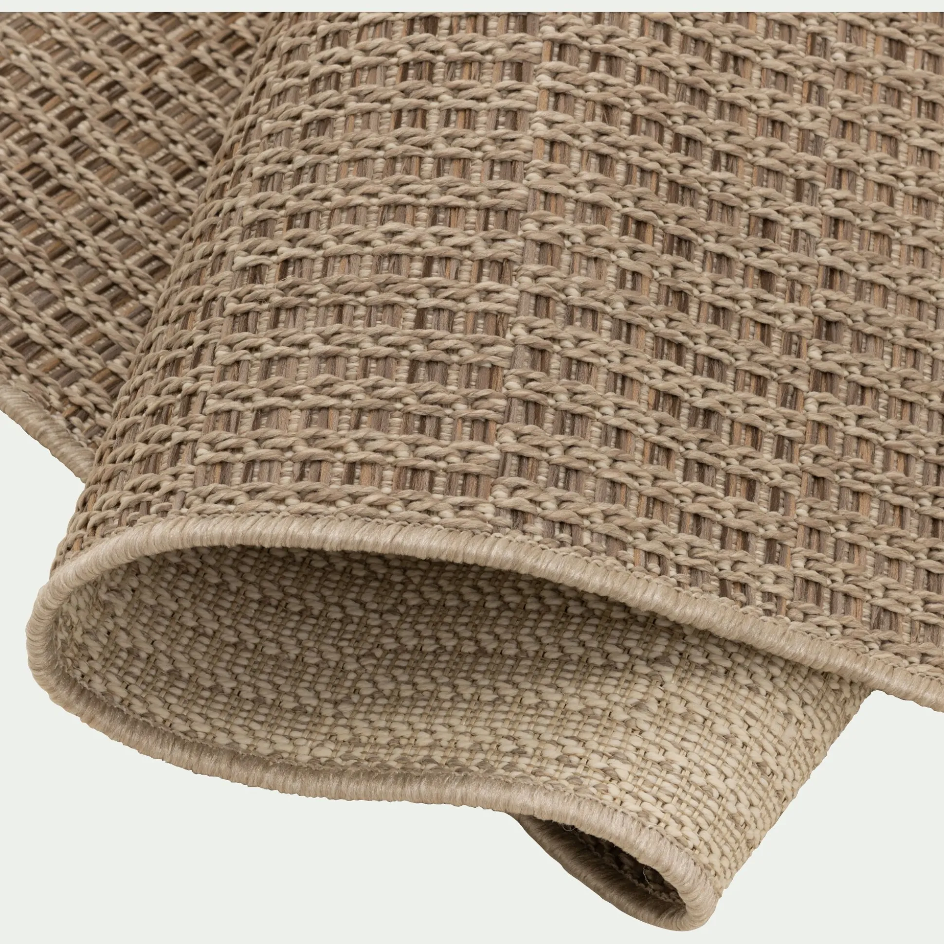Tapis pour intérieur et extérieur - beige 140x67cm