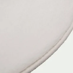 Tapis rond imitation fourrure - blanc ventoux D70cm