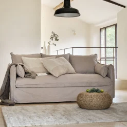 Tapis shaggy à motifs 120x170cm - beige