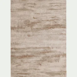 Tapis shaggy à motifs 120x170cm - beige