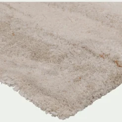 Tapis shaggy à motifs 120x170cm - beige
