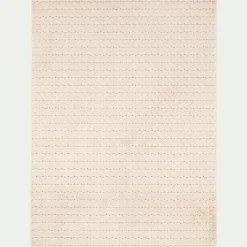 Tapis tressé 120x170cm - blanc écru