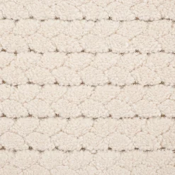 Tapis tressé 120x170cm - blanc écru