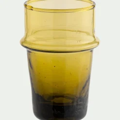 Tasse à espresso en verre recyclé 7,5cl - beige nèfle