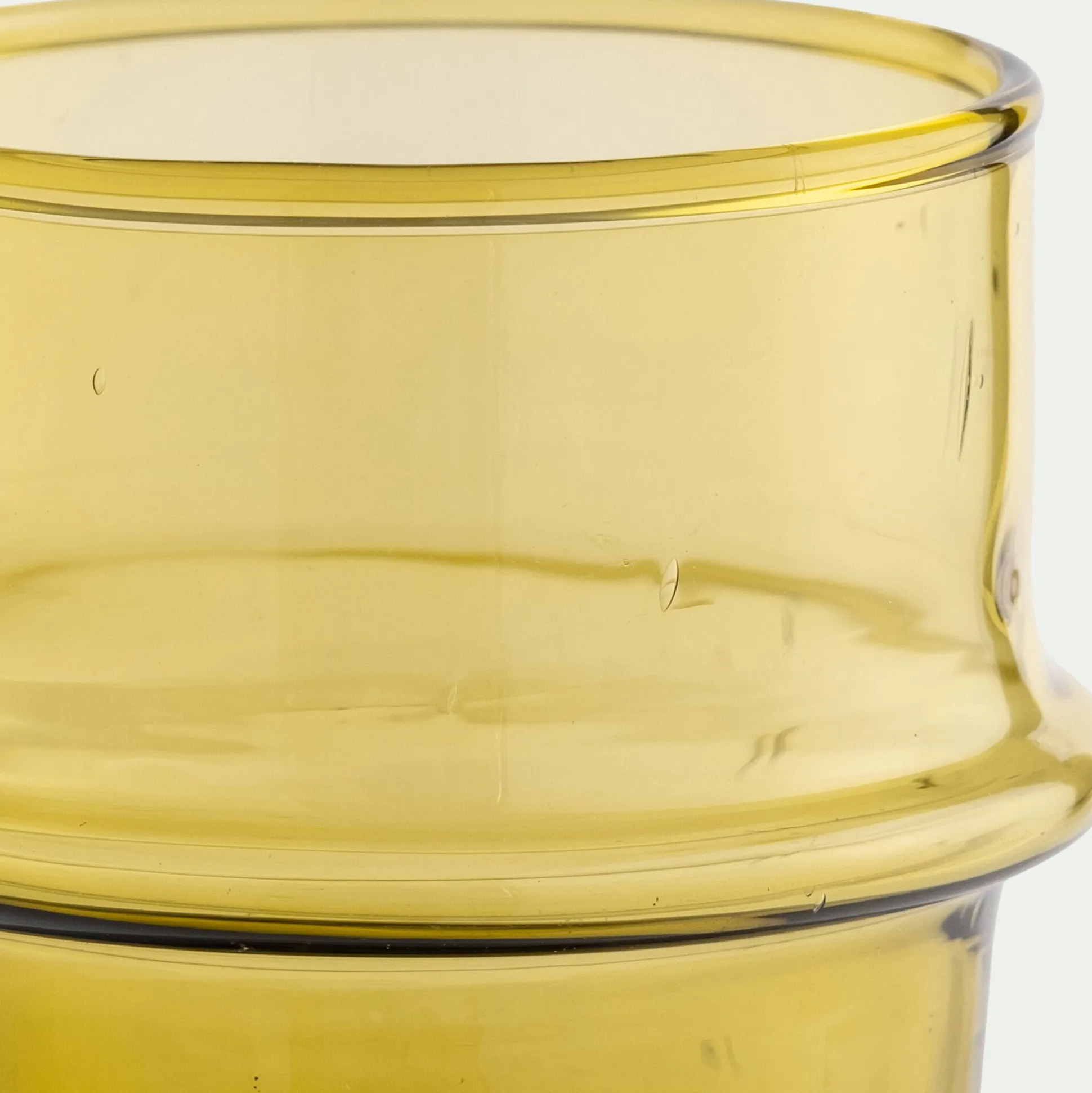 Tasse à espresso en verre recyclé 7,5cl - beige nèfle