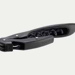 Tire-bouchon à double levier en inox - noir