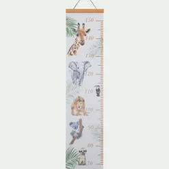 Toise murale motifs savane - vert clair