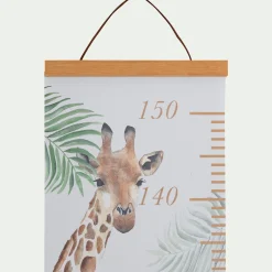 Toise murale motifs savane - vert clair