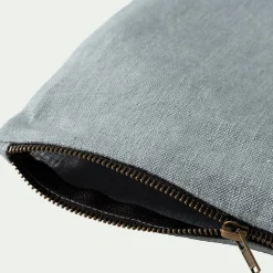 Trousse de toilette en lin - bleu calaluna