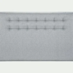 Tête de lit boutonnée en tissu - gris clair L190cm