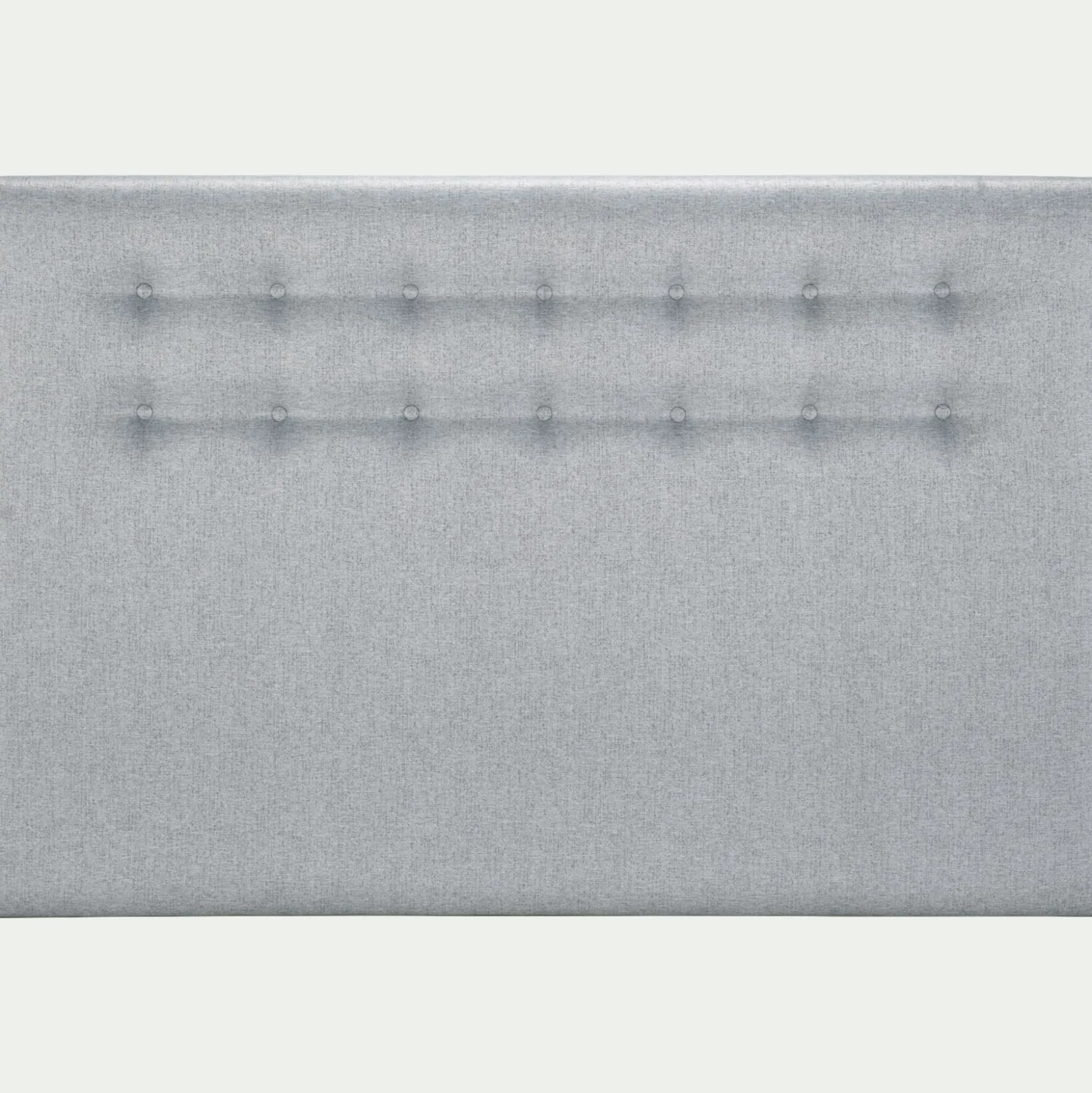 Tête de lit boutonnée en tissu - gris clair L190cm