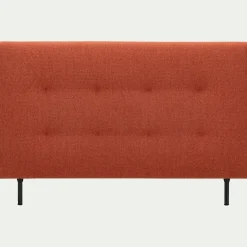 Tête de lit capitonnée en tissu L182cm - terracotta