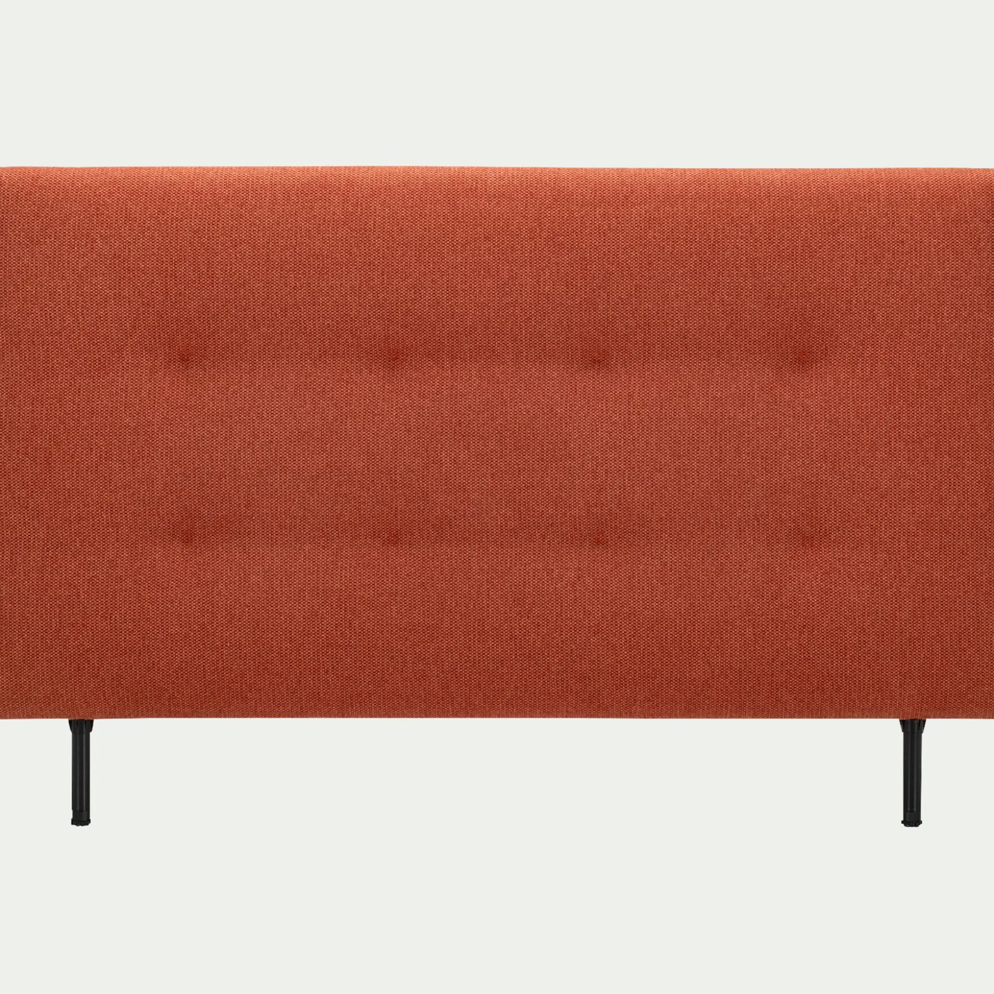 Tête de lit capitonnée en tissu L182cm - terracotta