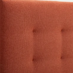 Tête de lit capitonnée en tissu L182cm - terracotta