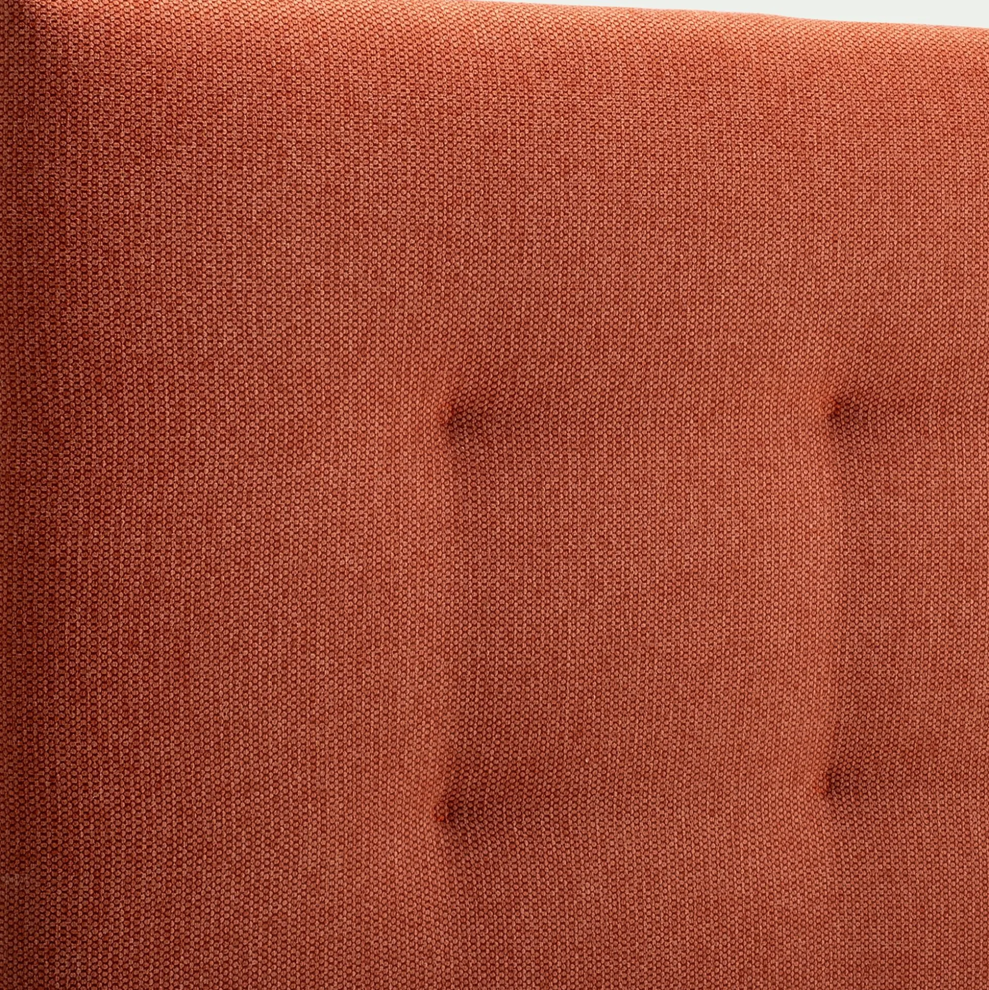 Tête de lit capitonnée en tissu L182cm - terracotta