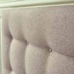 Tête de lit capitonnée en tissu L160cm - beige